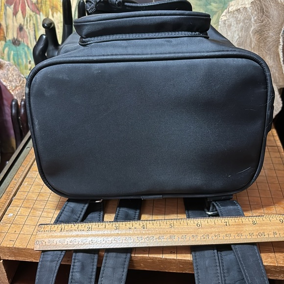 Dolce & Gabbana Parfum Black Backpack 10”Hx8.25”Lx6”W Flap Top w Drawstring VGUC - Picture 9 of 14